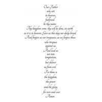 Rienda Libre Graphics - Decomural The Lords Prayer Christianity Ws-42951