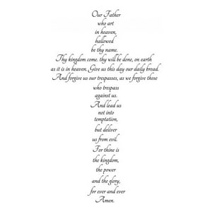 Rienda Libre Graphics - Decomural The Lords Prayer Christianity Ws-42951