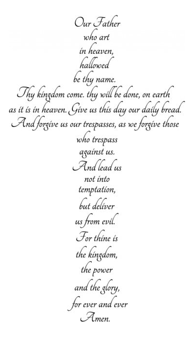 Rienda Libre Graphics - Decomural The Lords Prayer Christianity Ws-42951