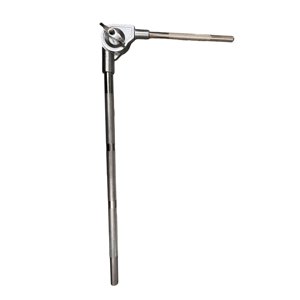 Magideal - Hardware De Tambor De Fijación De Varilla De Soporte De Cencerro, Pieza De Instrumentos De Percusión De Varilla De Abrazadera De Cencerro De Metal , Varilla Larga