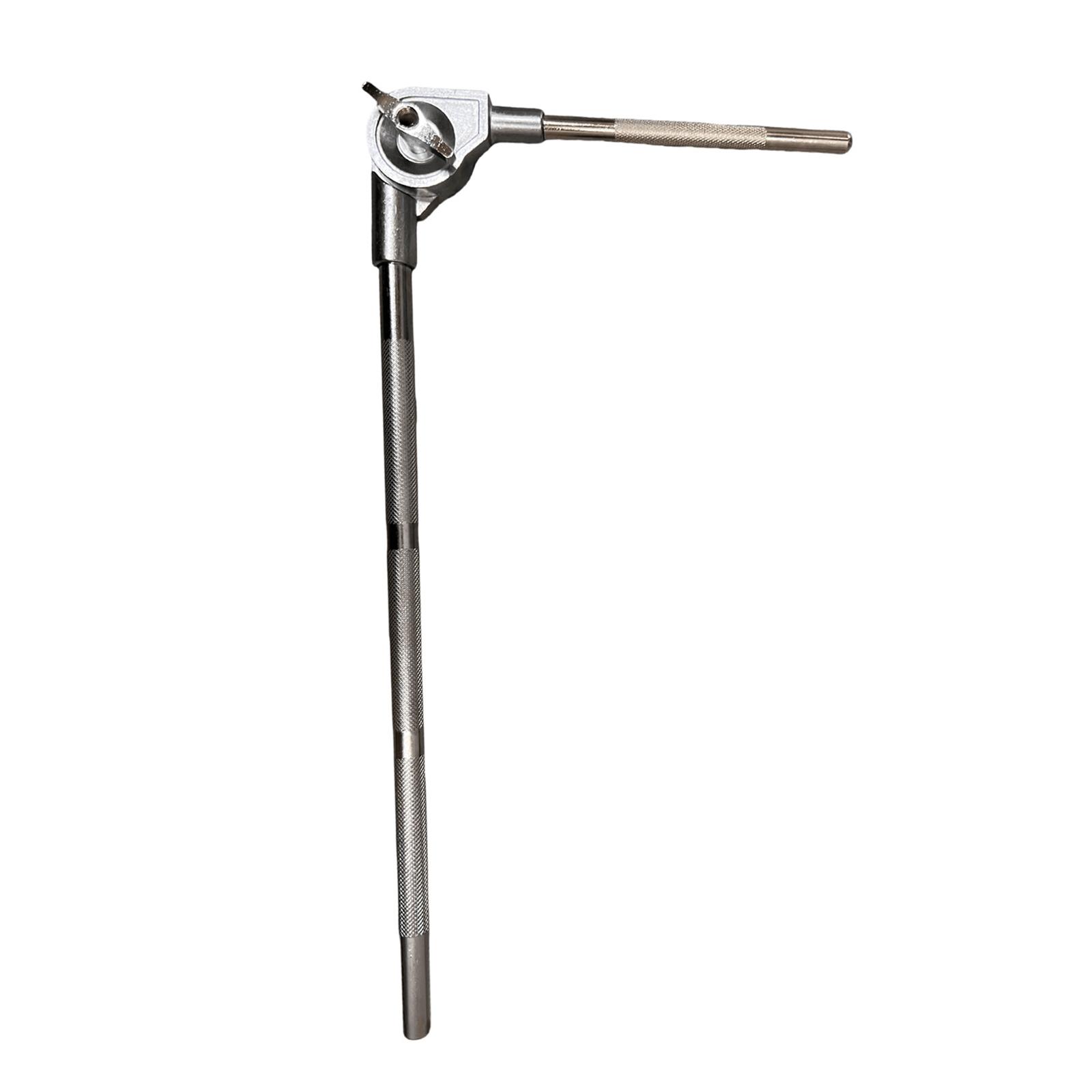 Magideal - Hardware De Tambor De Fijación De Varilla De Soporte De Cencerro, Pieza De Instrumentos De Percusión De Varilla De Abrazadera De Cencerro De Metal , Varilla Larga