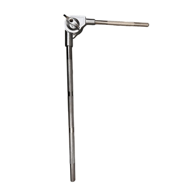 Hardware de tambor de fijación de varilla de soporte de cencerro, pieza de instrumentos de percusión de varilla de abrazadera de cencerro de metal , Varilla larga