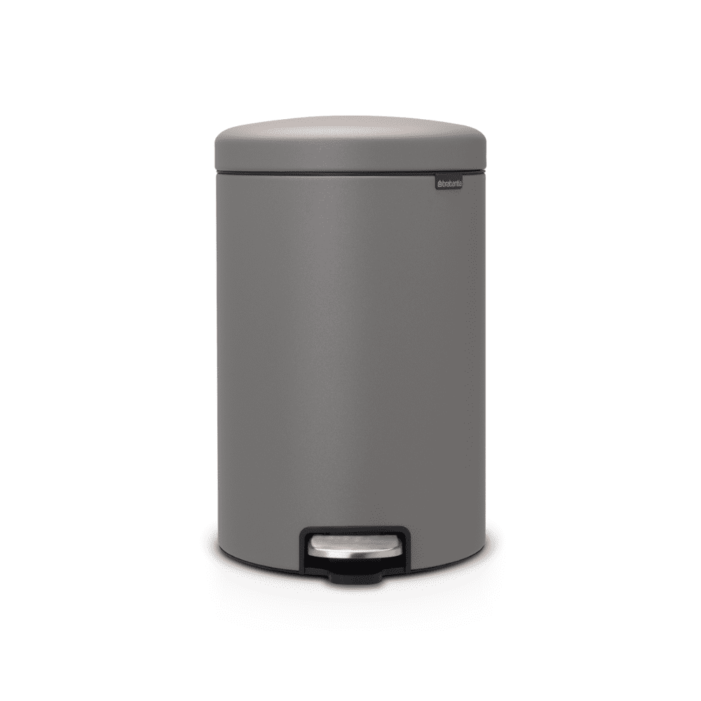 Brabantia - Basurero Pedal Newicon 20 Lt Mineral Concrete Grey