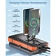thumbnail image 2 of Banco de energía GULLVEN 20000 mAh solar con 4 cables PD 22,5 W, 2 of 4