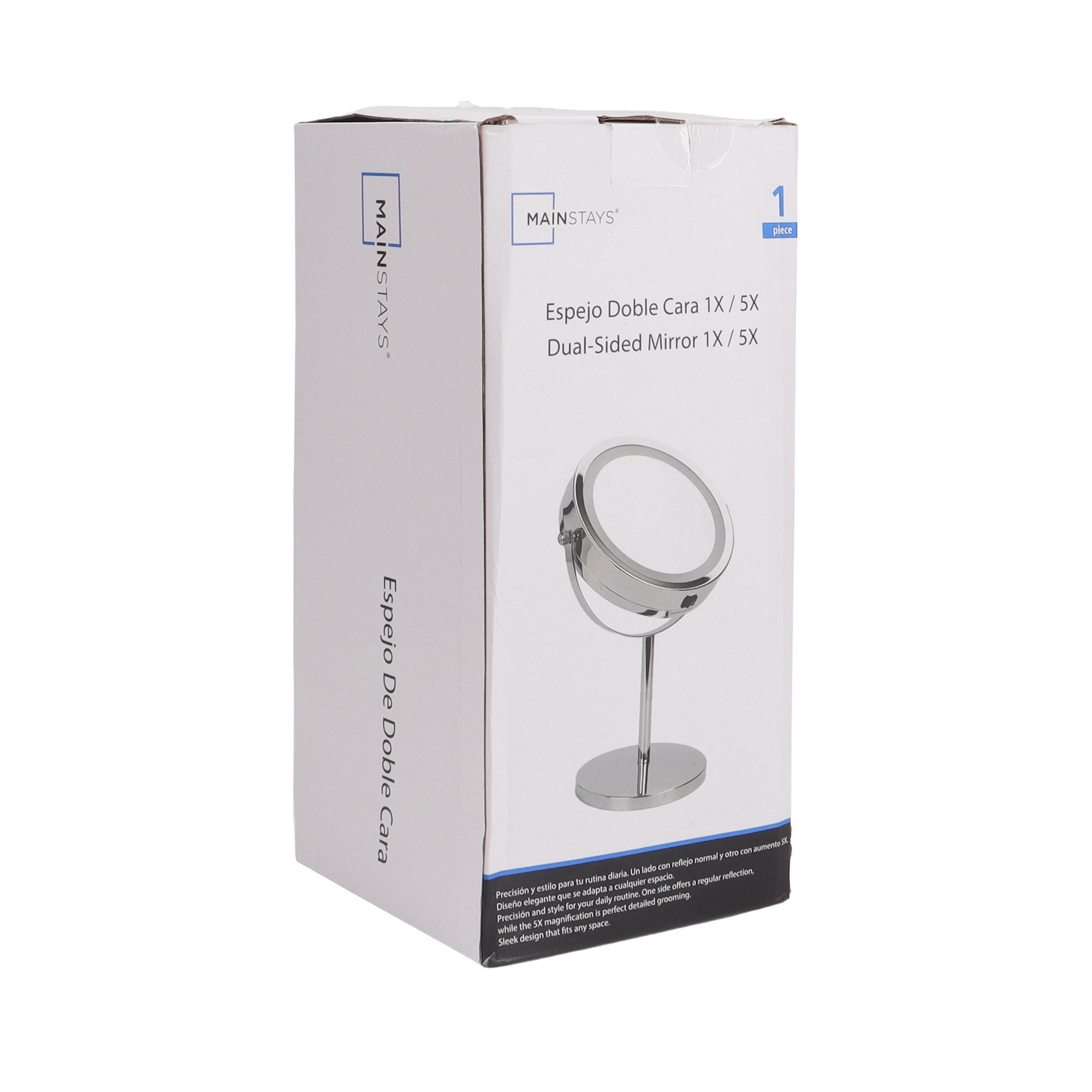 Espejo Aumento Y Lz 32x17.5cm Metal Mainstays