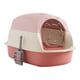 thumbnail image 5 of Cajas de arena para gatos con capucha, Cajas de arena para gatos grandes, Caja de arena para gatos grande, Puerta móvil de dos direcciones, Caja de ar Rosa, 5 of 5