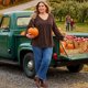 thumbnail image 3 of GRACIA Y GRANDEZA Disfraces de Halloween Blusas para Mujer Tallas Grandes con Botones Decorativos de Pliegues Mangas de Linterna Ajuste Suelto Cuello en V Elegante Casual Blusas 4X Marrón Oscuro, 3 of 7