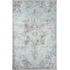 thumbnail image 1 of Alfombra Momeni Afshar AFS32 de poliéster, 60 x 90 cm, color azul claro, 1 of 6