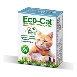 Eco-Cat - Collar Repelente Pulgas Para Gato Aceites Naturales