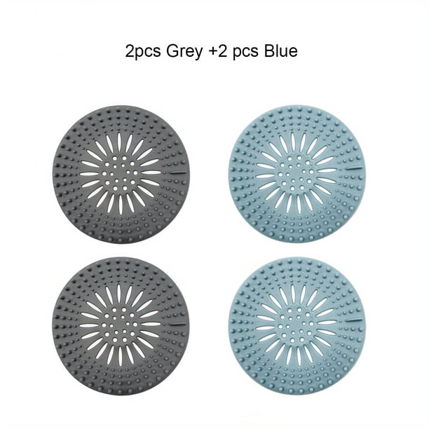 1/2/4pcs Bathroom Hair Catcher, Sundries Filter Net, Hair Filter, Easy To Install And Clean, For Bathroom Bathtub And Kitchen, Bathroom Accessories