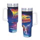 thumbnail image 4 of Volver al Futuro Vaso aislado de acero inoxidable con asa, diseño temático, regalo para familia, amigos y fans; incluye pajita y encaja en el portavasos estándar, 40 oz, 4 of 6