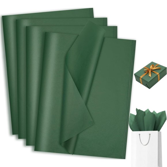 Papel de seda woric 160 hojas 35 × 25 cm verde oscuro