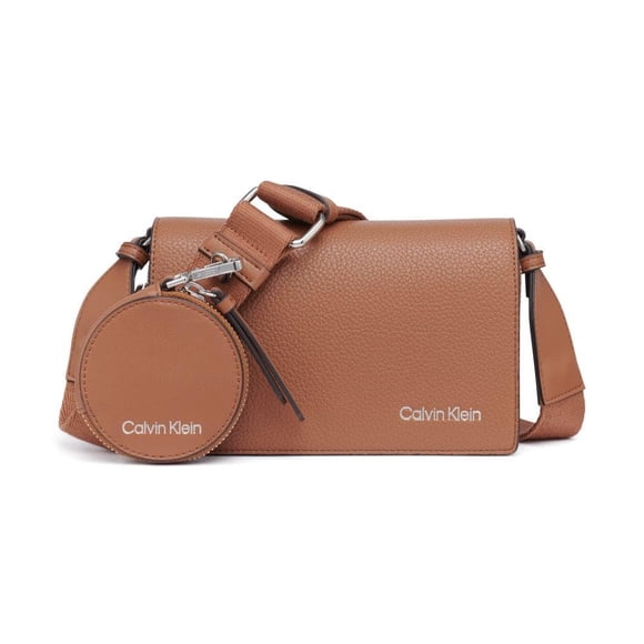 Bolsa Calvin Klein Millie para cámara con triple compartimento, color caramelo