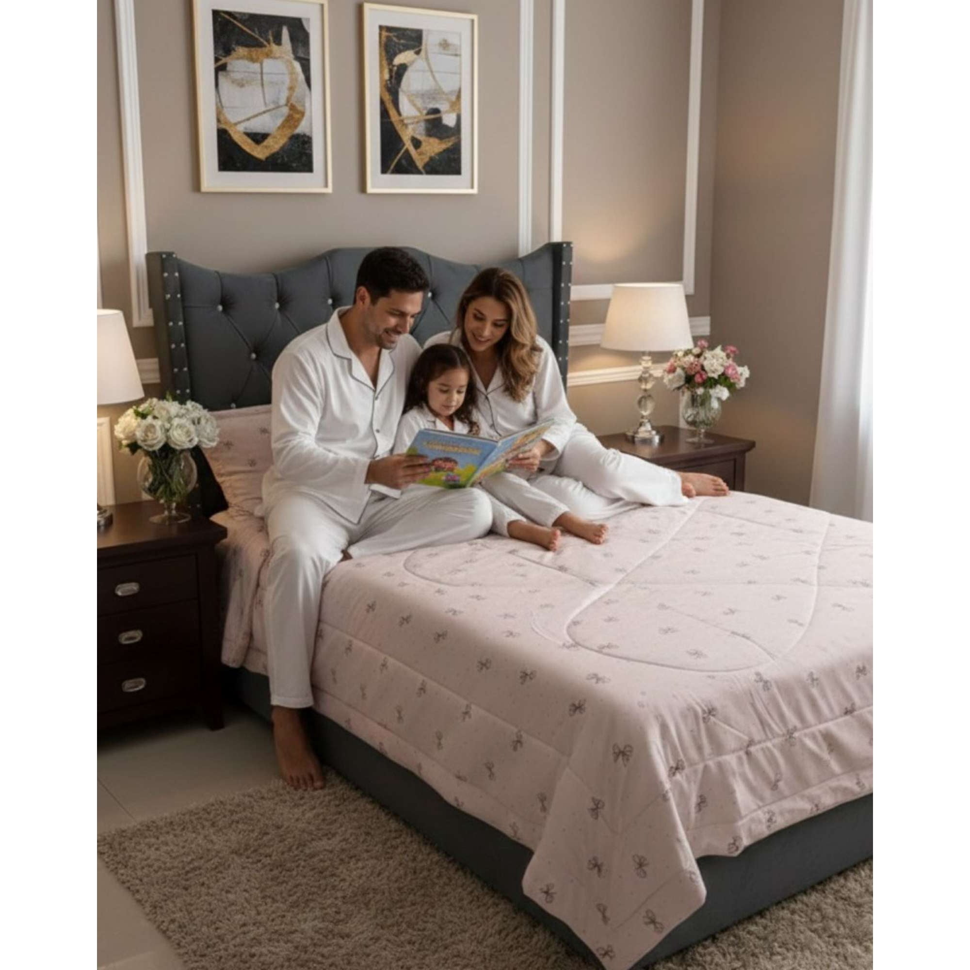 Imac Hogar - Set Cubrecama Nórdico Delgado Mas 2 Almohadas 2 Plazas