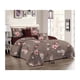 thumbnail image 1 of Cubrecama Quilt King Verano Reversible - Beige Oscuro Flores 748, 1 of 1