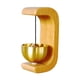 thumbnail image 3 of Campana De Puerta De Madera, Adorno De Carillón De Viento, Campana Colgante Para Puertas, Ventanas, Versátil, Amarillo, 3 of 3