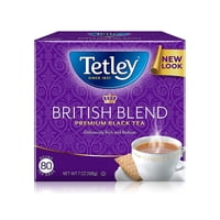 80 Bolsitas De Té Tea Tetley British Blend Premium Black (Paquete De 6)