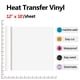thumbnail image 2 of Vinilo de transferencia de calor RENLITONG blanco de 30 cm x 3 m para camiseta, 2 of 7