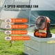 thumbnail image 3 of Ventilador de camping VEVOR con batería de 20 000 mAh y 8 pulgadas con linterna LED, 3 of 3