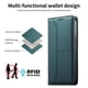 thumbnail image 5 of Funda tipo cartera con bloqueo RFID para Samsung Galaxy S23 FE cubierta magnética de cuero con tapa y soporte Verde, 5 of 6