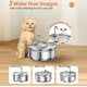 thumbnail image 2 of Bebedero Automático Gatos Perros Fuente Agua 3.2l Inox, 2 of 8
