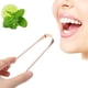 thumbnail image 1 of Raspador de lengua de cobre puro Raspador de lengua de acero inoxidable Raspadores de lengua Se utiliza para la lengua Limpia la lengua para una higiene bucal óptima Raspador de lengua Elimina y bacte, 1 of 5