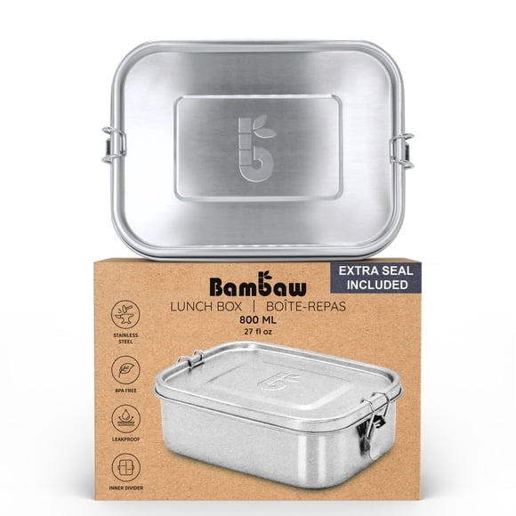 Caja Bento Bambaw 800 ml Lunchera de Acero Inoxidable a Prueba de Fugas