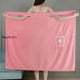 thumbnail image 4 of 1pc Quick-Drying Flower Pattern Bathrobe with Thick Straps for Women - Absorbent Spa Wrap Towel for Home and Bathroom, 4 of 5
