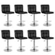 thumbnail image 1 of Pack 8 Sillas Taburete Tipo Bar Ajustable 60-80cm con Respaldo negro, 1 of 7