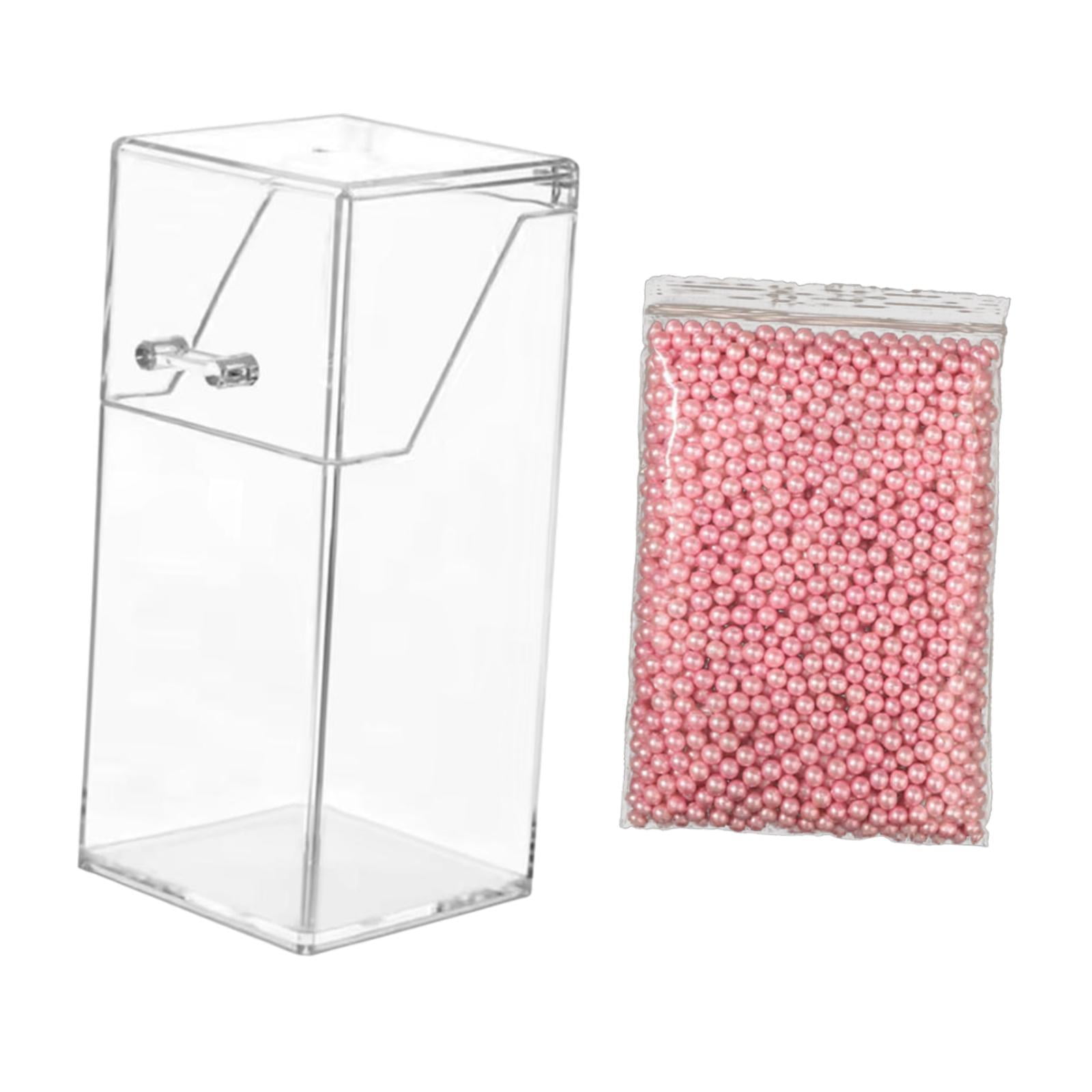 Magideal - Organizador De Cepillo De Maquillaje Soporte De Cepillo De Maquillaje Transparente Multipropósito Multipropósito De Lápiz Rectangular De Cejas De Ceja Perlas En Polvo