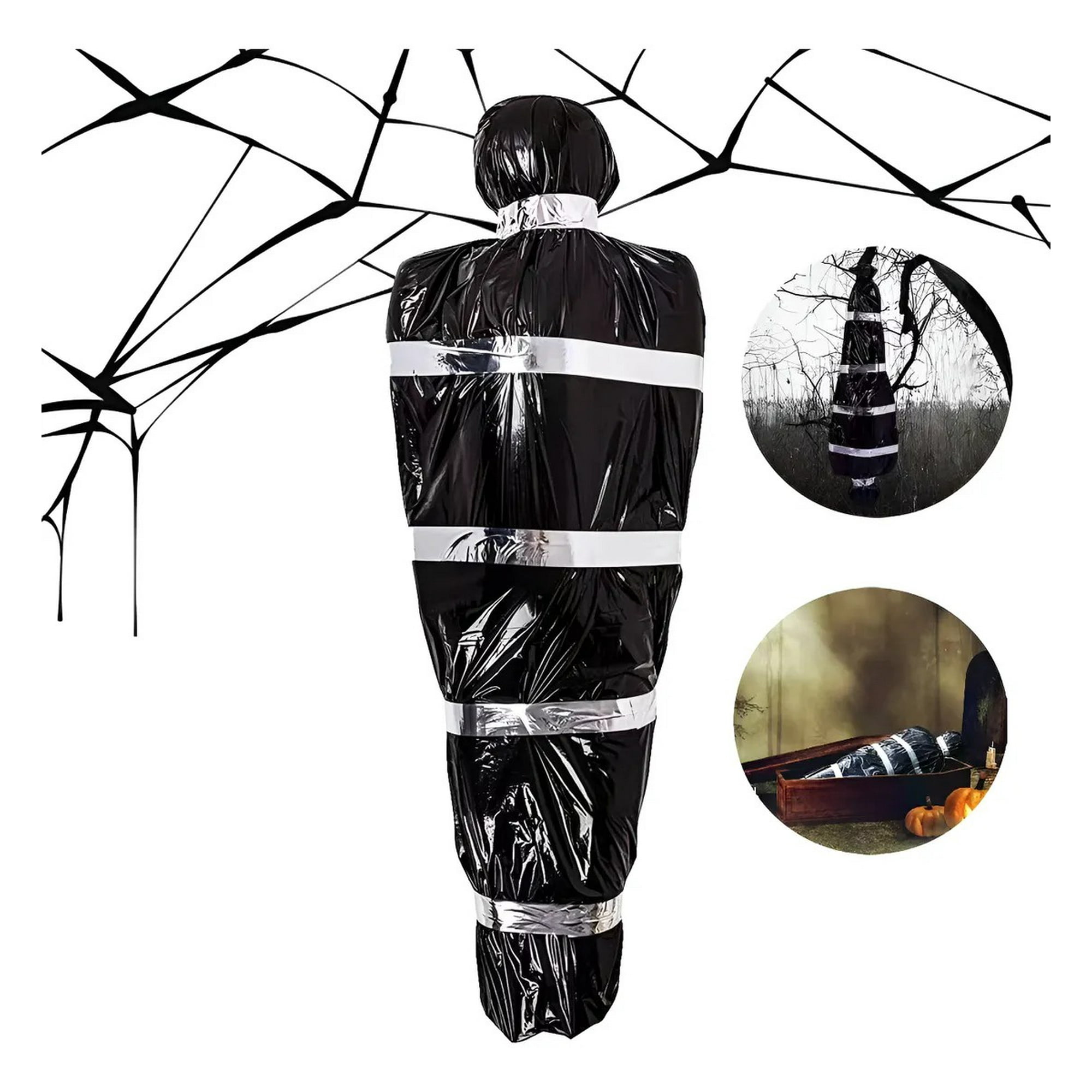 Genérica - Halloween Cadáver Colgant Inflable Accesorios Víctima Muerte - Altura 1.5m Halloween Adecuado Para Decorar Decoraciones En Casas Embrujadas Y Habitaciones Secretas