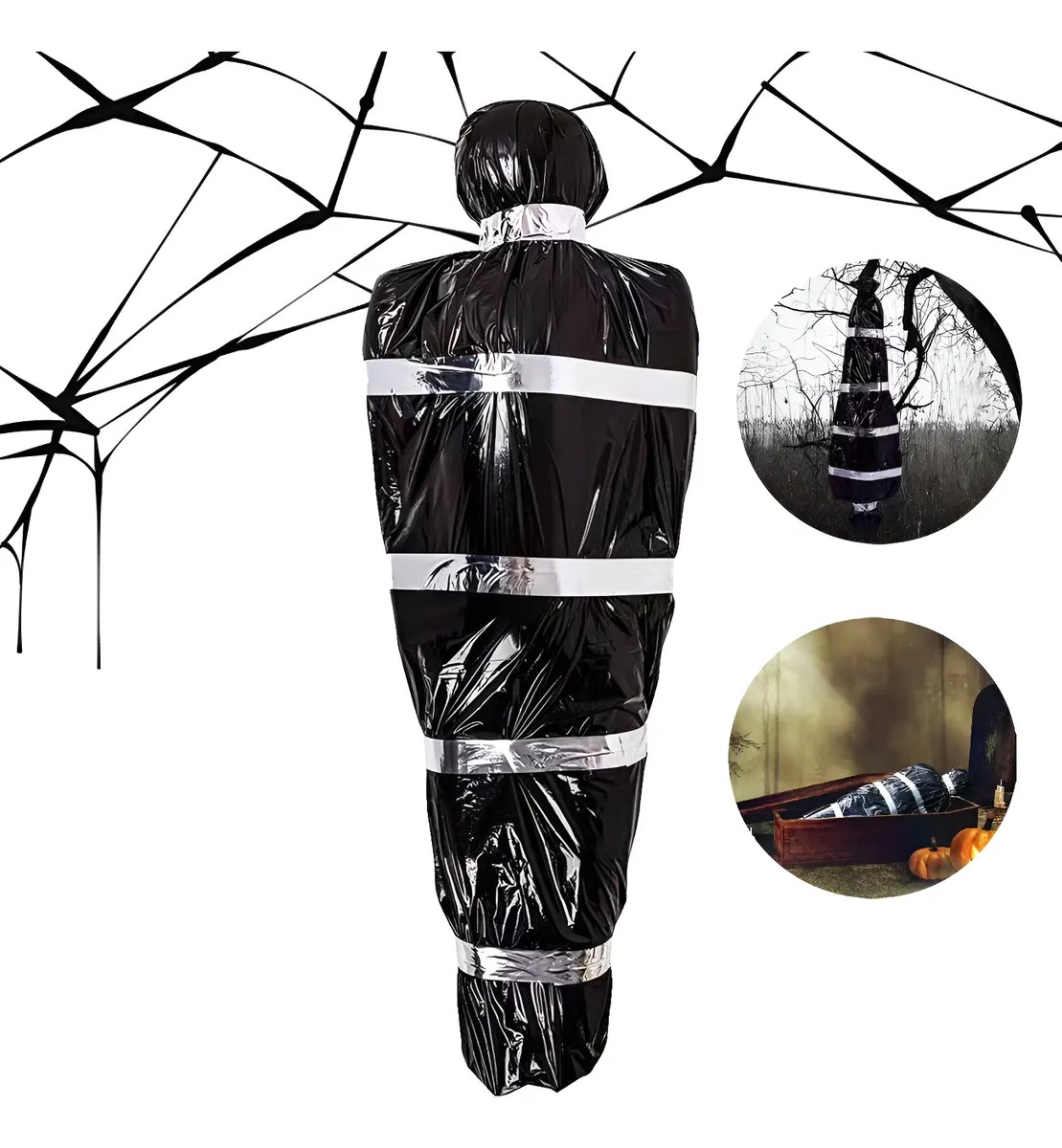 Genérica - Halloween Cadáver Colgant Inflable Accesorios Víctima Muerte - Altura 1.5M Halloween Adecuado Para Decorar Decoraciones En Casas Embrujadas Y Habitaciones Secretas