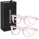 thumbnail image 1 of Aqulius Pack de 2 Gafas de Seguridad Rosa con Bloqueo de Luz Azul, 1 of 4