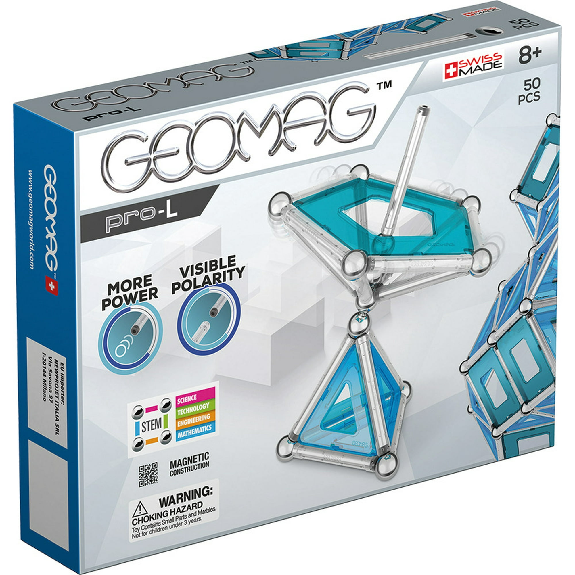 Geomag - Juego De Creacion Magnético Pro-l (50 Piezas)