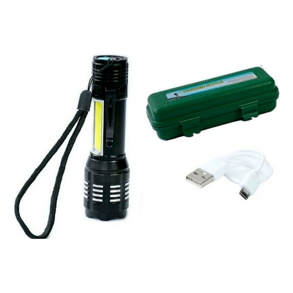 Linterna De Mano Recargable Usb Para Camping Emergencias