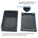thumbnail image 4 of Caja de conexiones Zulkit para proyectos IP65 impermeable para exterior, ABS, 4 of 7