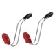 thumbnail image 3 of 2x Ganchos Universales Para Reposacabezas De Coche, Suspensión De Metal Bling, Rojo, 3 of 5