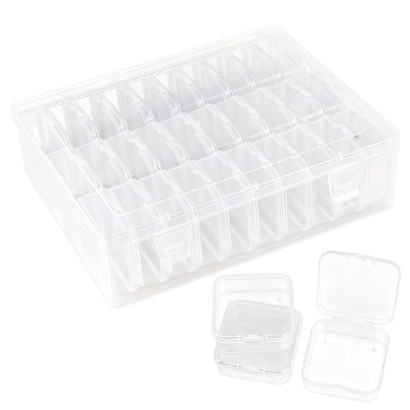 Caja Organizadora APZDFGIFCD de 31 Piezas Transparente de Plástico