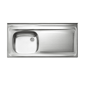 Lavaplato Teka 1Sec.Der Y 1Dep. 1.0Mt Sobrep. Monoblock