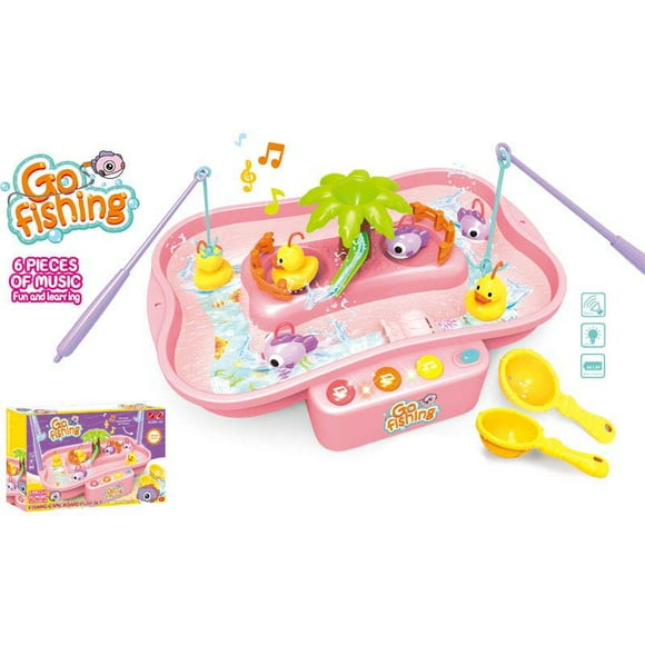 Juguetes de Pesca con Iluminación y Música para Niños Niñas