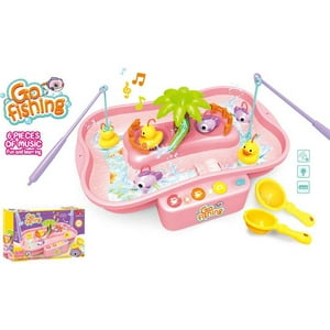 Crusec - Juguetes De Pesca Con Iluminación Y Música Para Niños Niñas