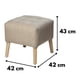 thumbnail image 3 of Pouf Alemania Natural Delta 42x42x43 cm, 3 of 3