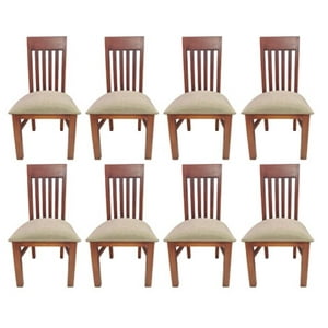 Koliat - Pack 8 Sillas Italia Caramelo Tapiz Beige
