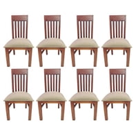 Koliat - Pack 8 Sillas Italia Caramelo Tapiz Beige