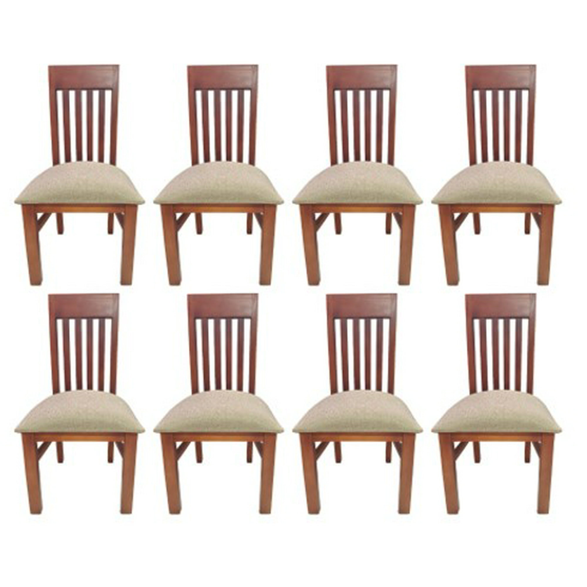 Koliat - Pack 8 Sillas Italia Caramelo Tapiz Beige