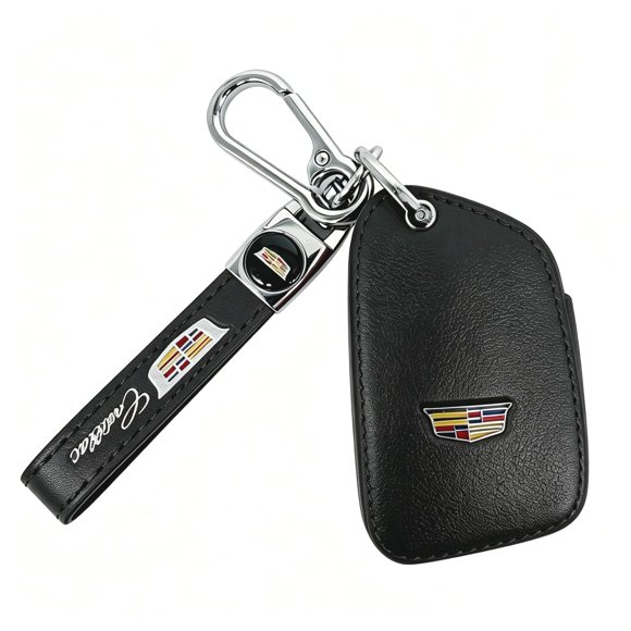 Funda de Mando de Llave ZERAL Cadillac de 5 Botones Negra