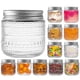 thumbnail image 1 of Frascos Mason WACOI de 240 mL con tapa, paquete de 12, vidrio vintage, 1 of 7