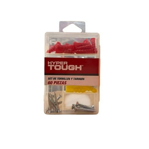 Alday - Set De Tornillos Y Tarugos Hyper Tough 60 Piezas