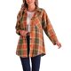 thumbnail image 1 of INSPIRE CHIC Camisa de Franela Vintage a Cuadros para Mujer de Manga Larga con Botones y Cuello Abatible Blusas Tops Cárdigan Casual S Naranja, 1 of 6
