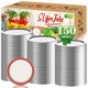 thumbnail image 1 of Tapas para Conservas SLifeJars de Boca Ancha 150 uds 86 mm Plateado, 1 of 7